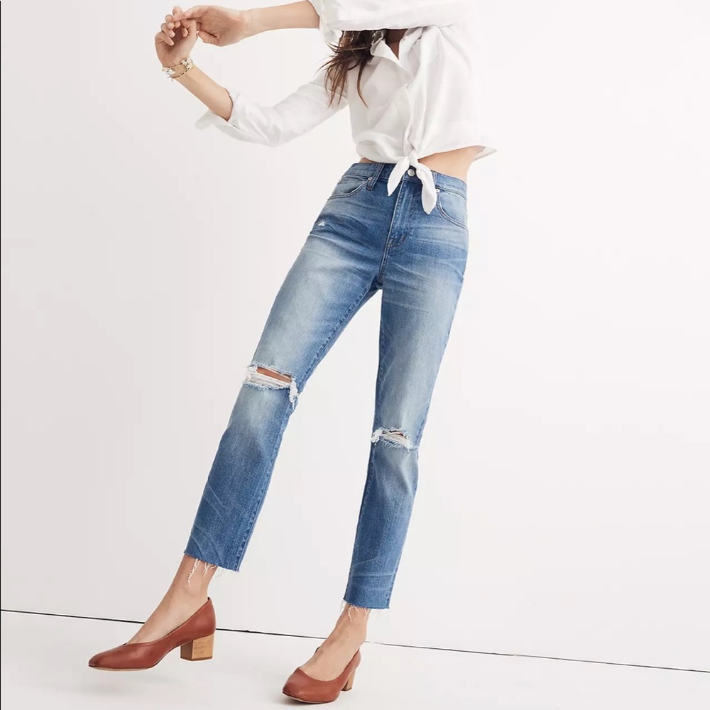 Madewell High-Rise Slim Crop Boyjean